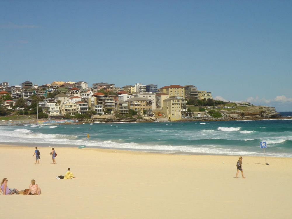 Bondi Beach in Sydney, Australia clicked by Dr Sampath Kumar.