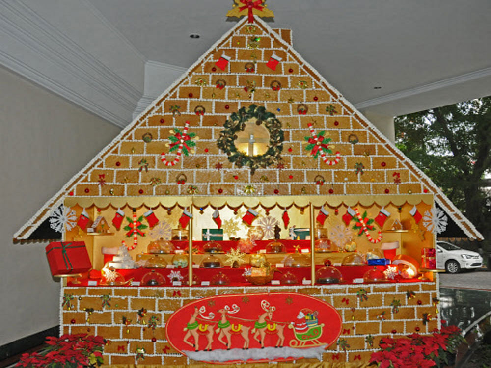 Cakes exhibit at Hotel Oberoi for coming Christmas in Bengaluru on Thursday. Photo by S K Dinesh