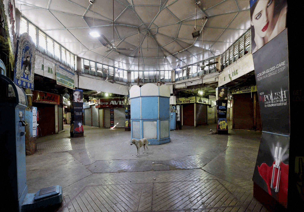 Kolkata: The closed New Market, shop owners of which called a strike for three days in Kolkata on Wednesday.