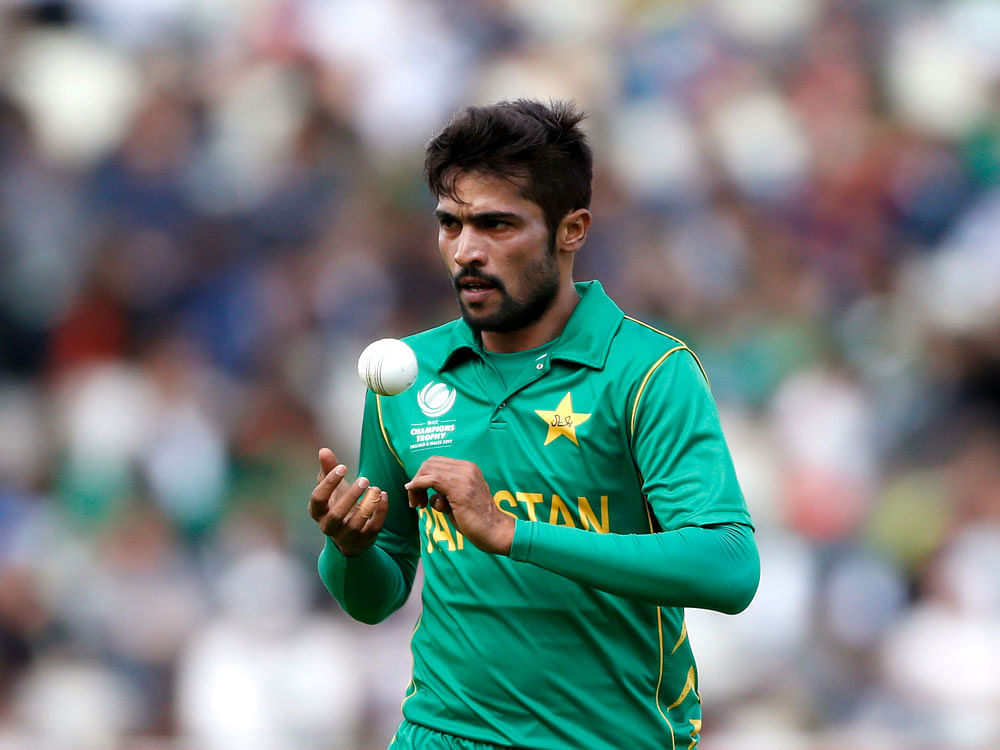Pakistan's Mohammad Amir during  Pakistan v South Africa - 2017 ICC Champions Trophy