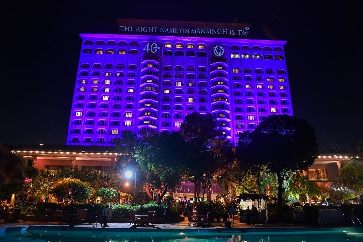 A view of Hotel Taj Mahal as they celebrate 40 years of the hotel, in New Delhi. PTI