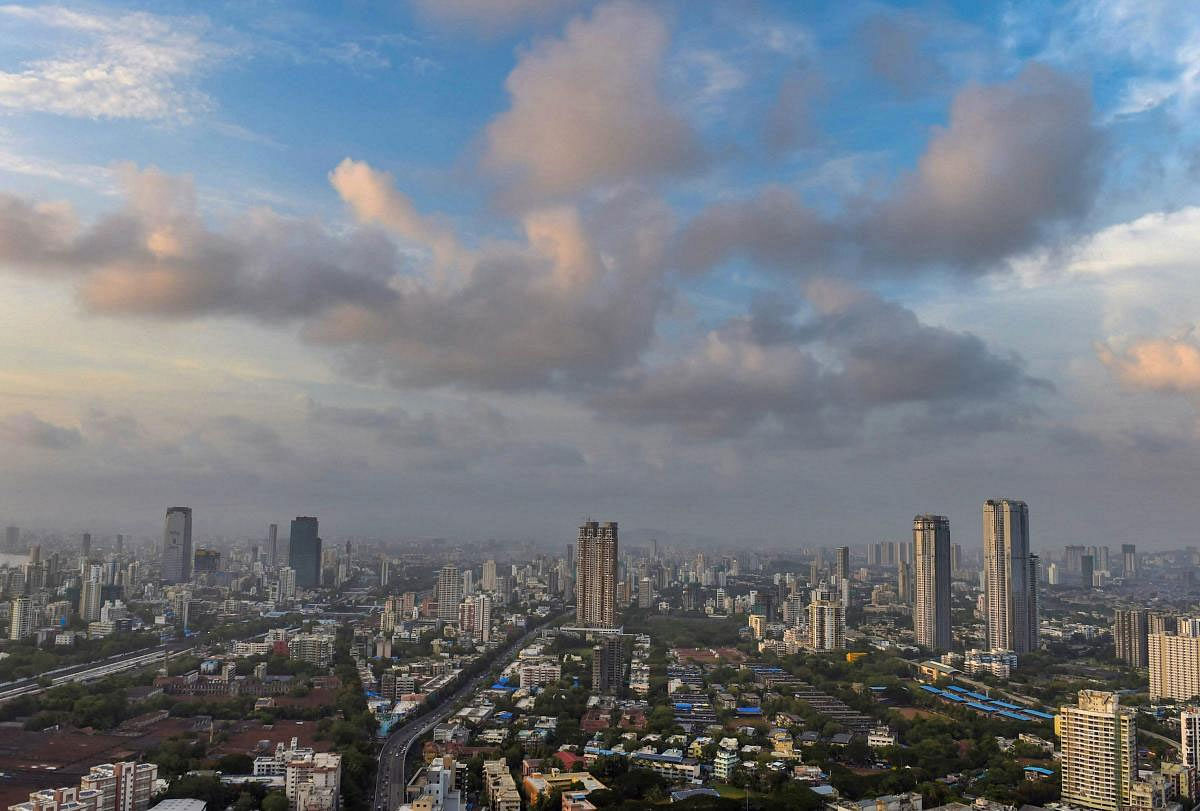  A bird’s-eye view of the city after India Meteorological Department (IMD) announced the onset of Monsoon, in Mumbai, Tuesday, June 25, 2019. (PTI Photo)