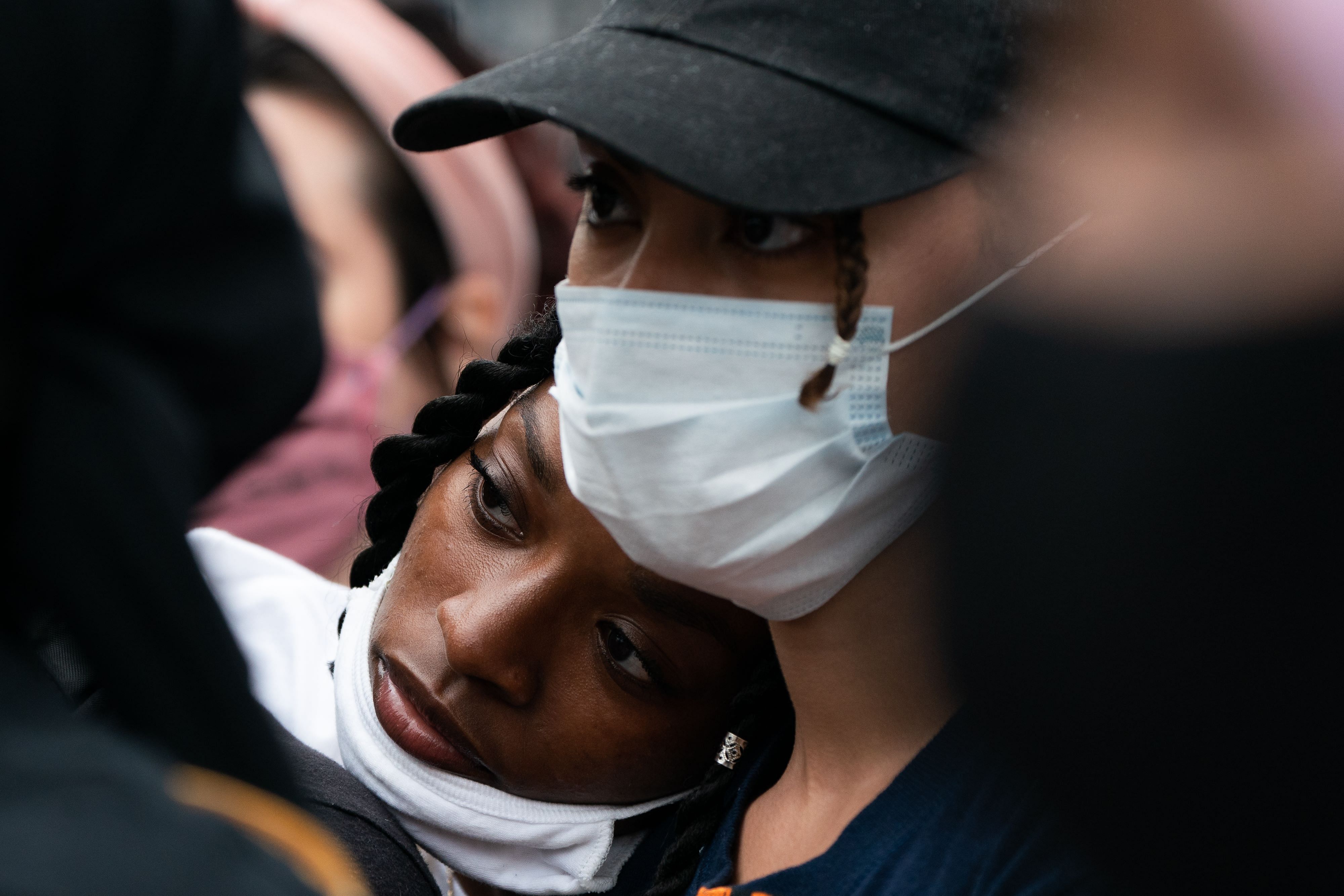 Protesters participate during a Black Lives Matter protest on June 17, 2020 in the Manhattan borough of New York City. Credit: AFP Photo
