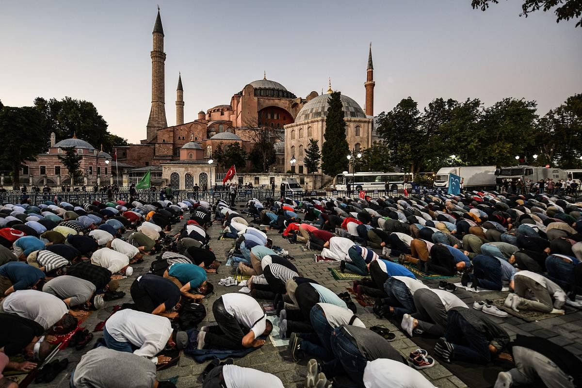 The Council of State, Turkey's highest administrative court, unanimously cancelled a 1934 cabinet decision and said Hagia Sophia was registered as a mosque in its property deeds. AFP