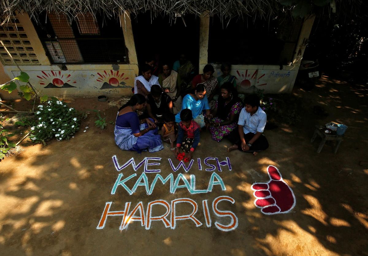 In Pics | Diwali arrives a bit early at Kamala Harris' ancestral village in Tamil Nadu
