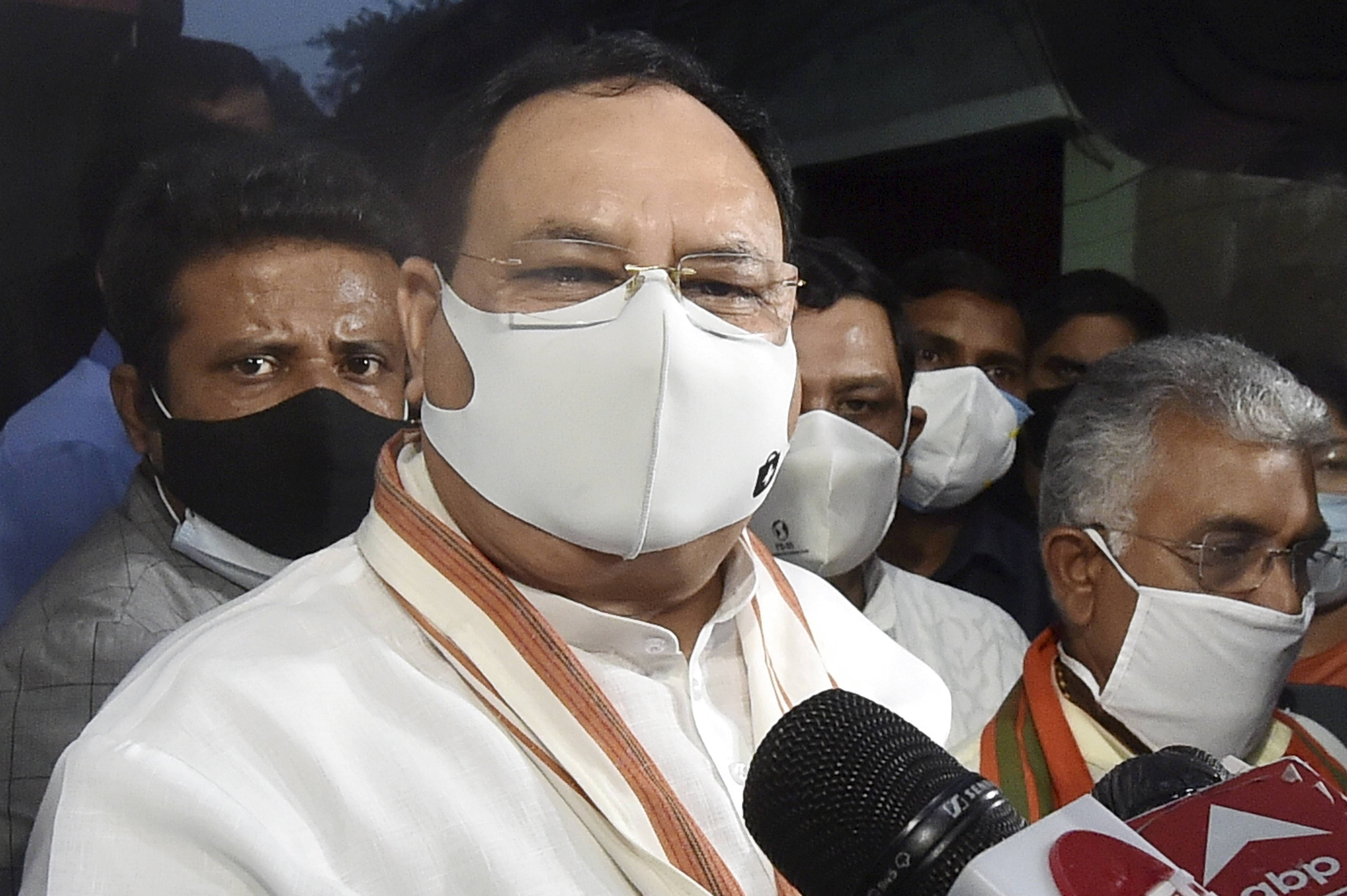 BJP president JP Nadda visits violence hit Bengal: See Pics