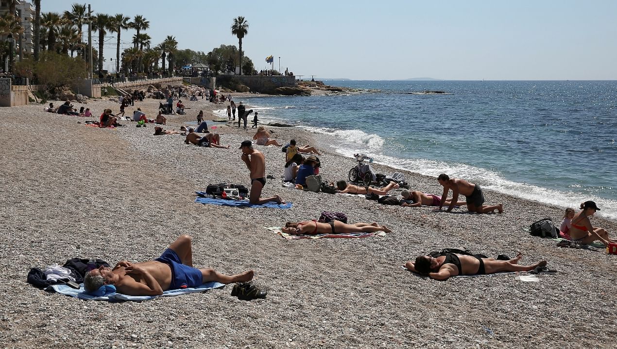 Greece reopens beach for public amid second wave of coronavirus