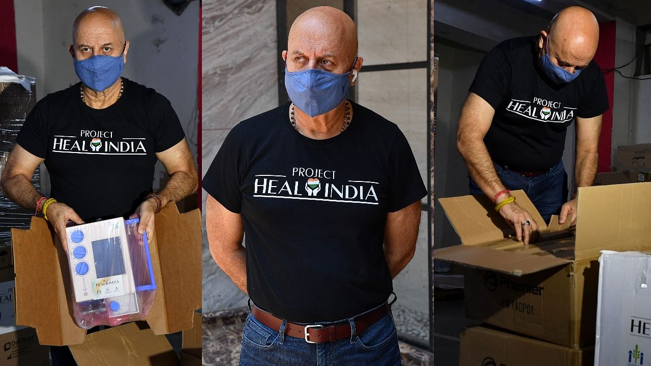 Anupam Kher supplies medical and other relief materials to combat Covid-19 surge