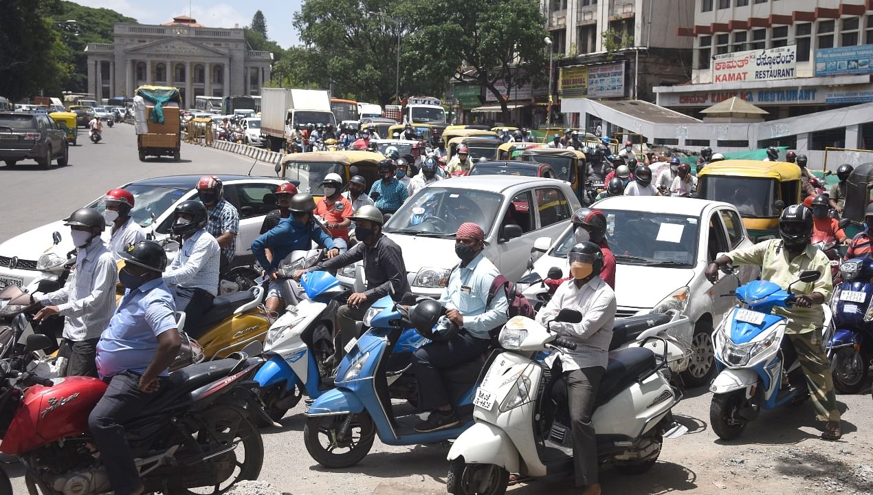 Unlock 2.0: Traffic at snail's pace as Covid-19 restrictions eased in Bengaluru