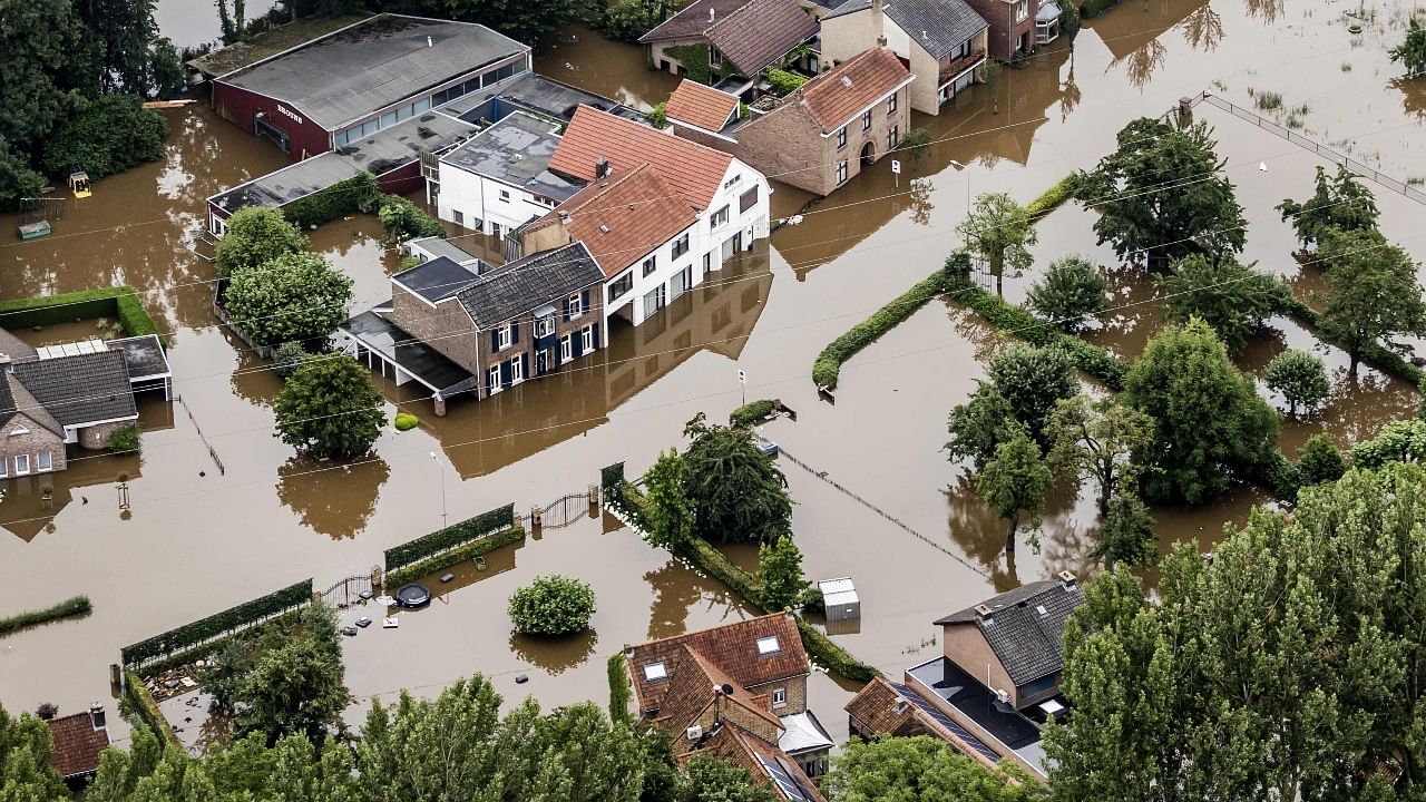 Europe's worst floods in decades: Aerial pictures show the scale of devastation