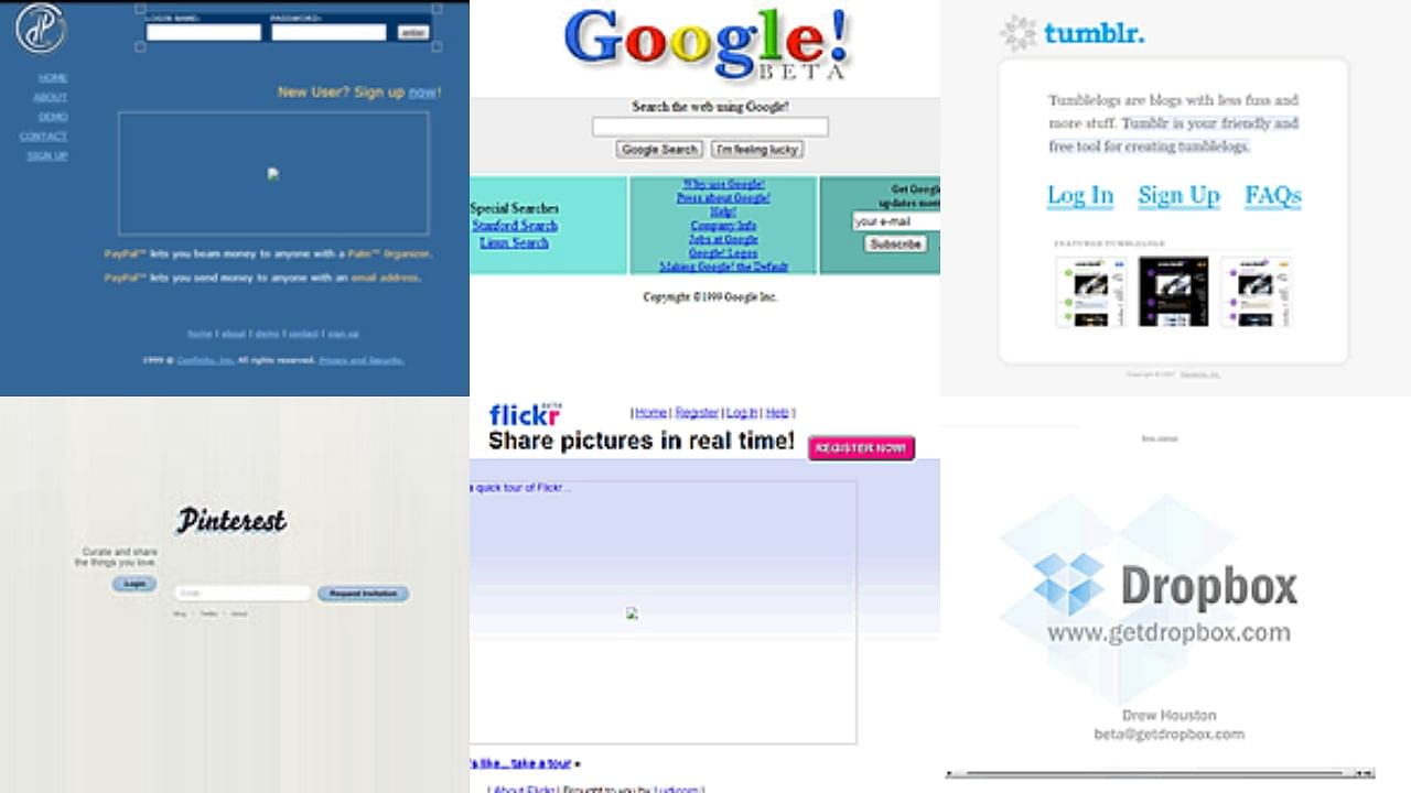 In Pics: Top popular websites & how they used to look like