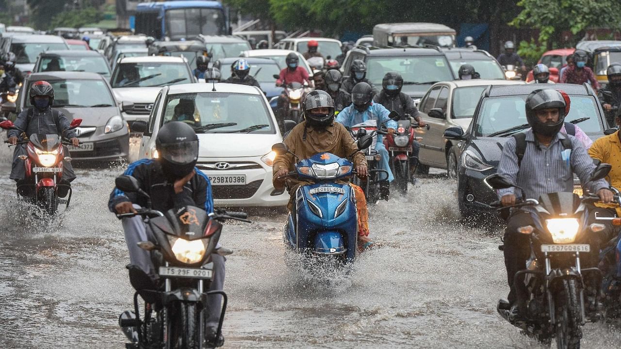 Cyclone Gulab triggers heavy rains in Telangana, IMD issues red alert to 14 districts Credit: AFP Photo