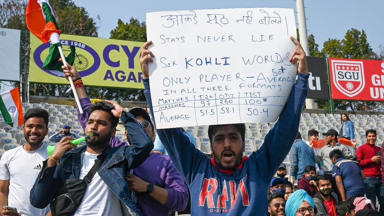 Kohli's 100th Test: Fan frenzy from Mohali Stadium