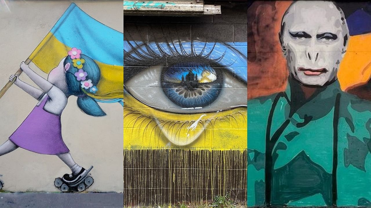 10 powerful murals and art pieces in support of Ukraine.