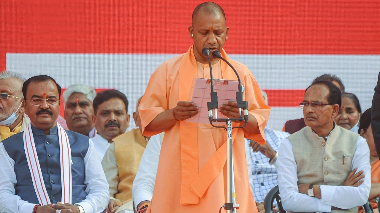 In Pics | Yogi takes oath as UP CM for 2nd term in presence of political biggies