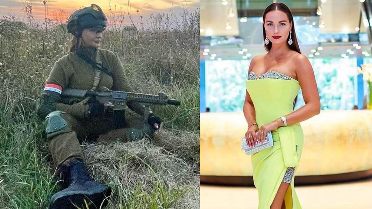 Former Miss Ukraine Anastasiia Lenna 'takes up arms' to inspire people