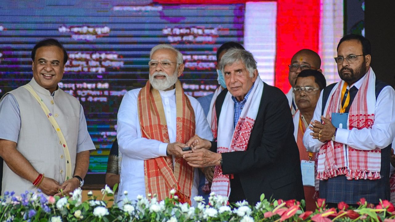 PM Modi visits Assam, launches projects worth Rs 1,000 crores including cancer hospitals Credit: PTI Photo