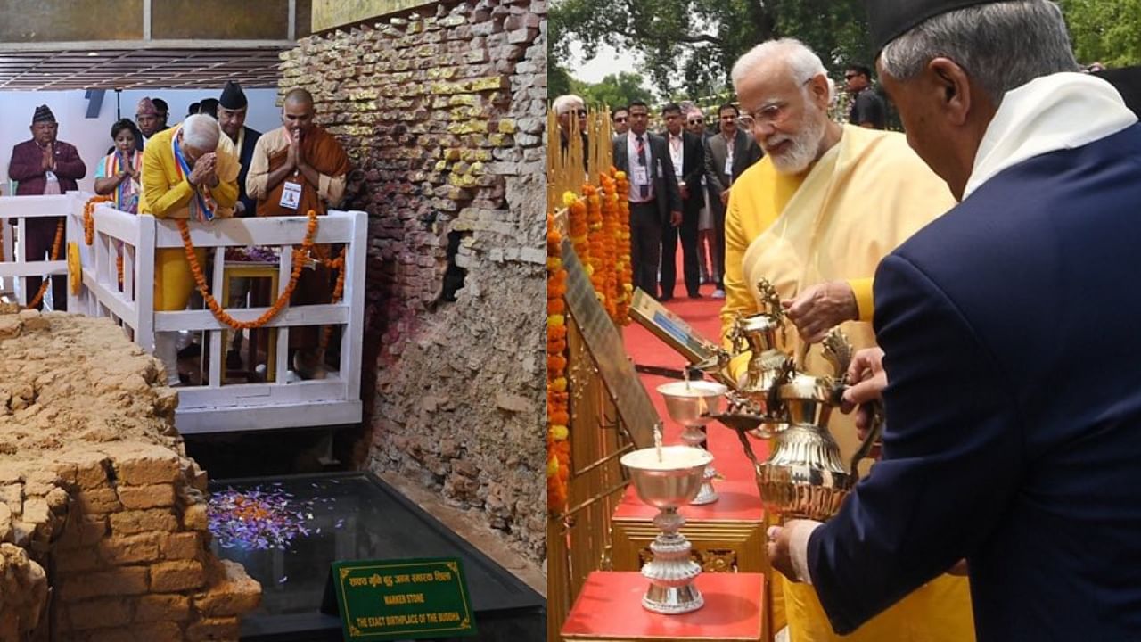 PM Modi visits Nepal, offers prayers at Maya Devi temple in Lumbini