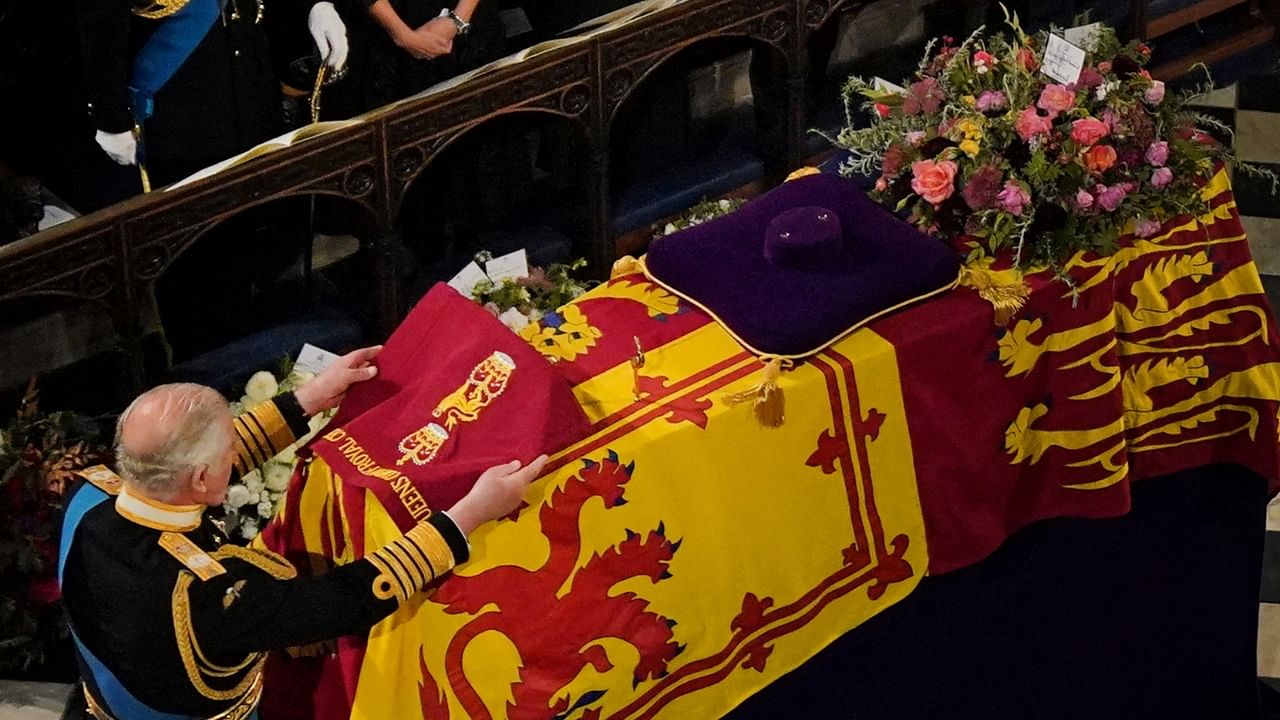 Queen's funeral: Elizabeth II buried alongside late husband at St George's Chapel. Credit: Reuters Photo