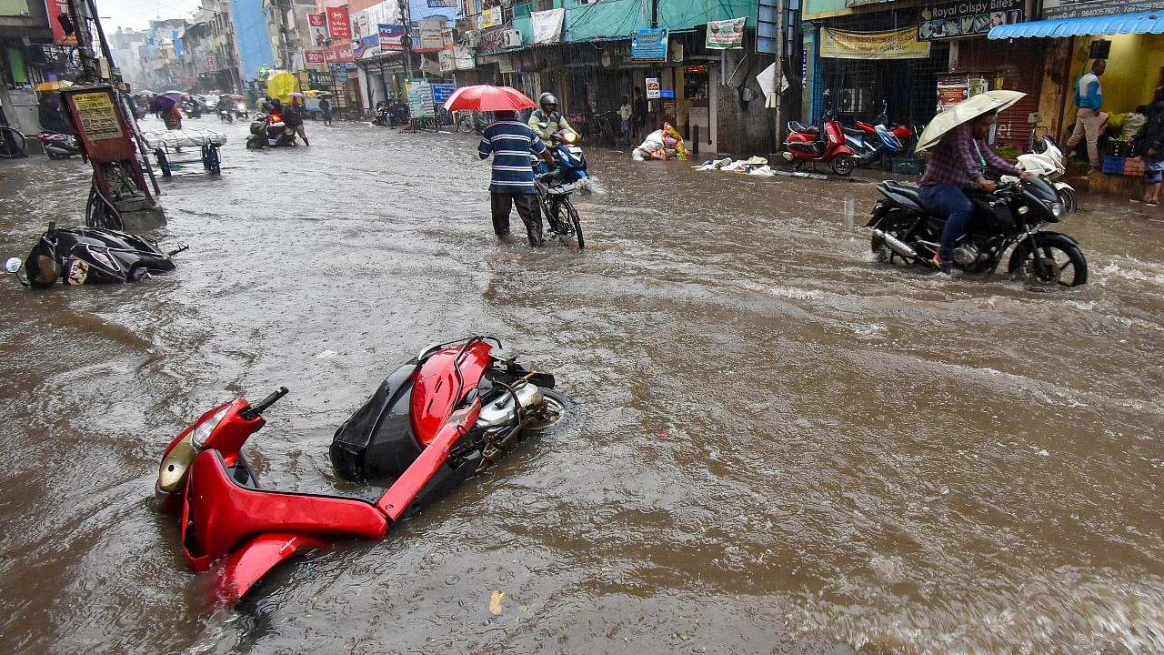 <div class="paragraphs"><p>Southern districts of Tamil Nadu were battered by heavy rainfall earlier this week, leading to inundation which damaged properties and led to loss of lives.</p></div>