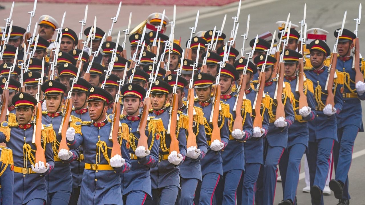 Stunning pictures of R-Day parade at Kartavya Path Credit: PTI Photo