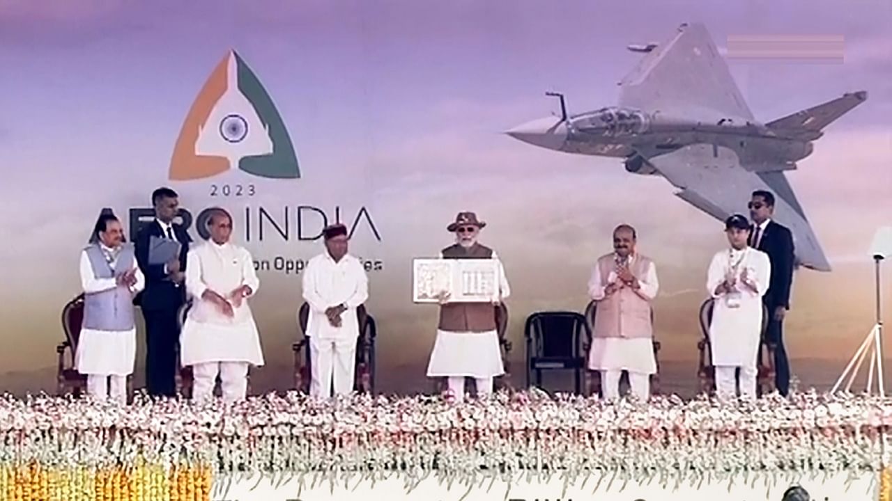 PM Narendra Modi inaugurates Aero India 2023; See Pics Credit: PTI Photo