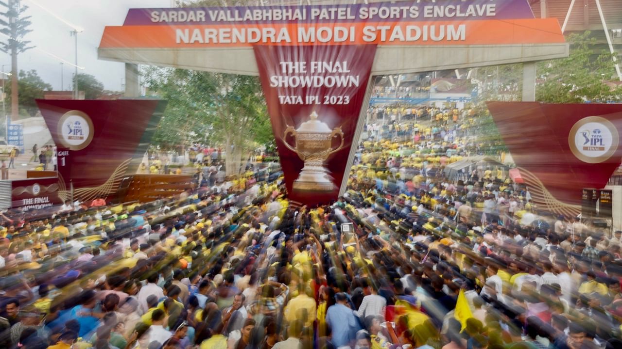 IPL 2023 Final between CSK vs GT  | See pics of limitless fandom for MSD and Chennai Super Kings. Credit: PTI Photo