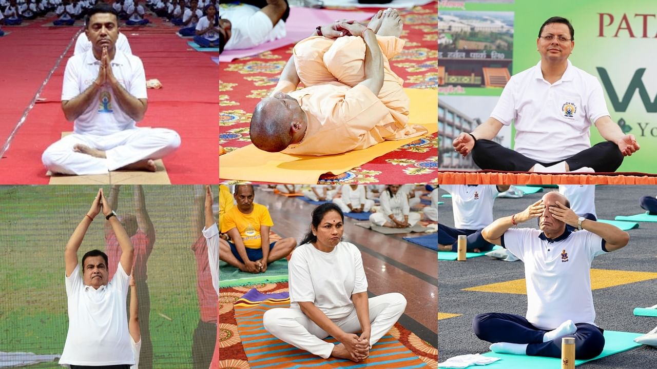 In Pics | Here's how politicians celebrated Yoga day