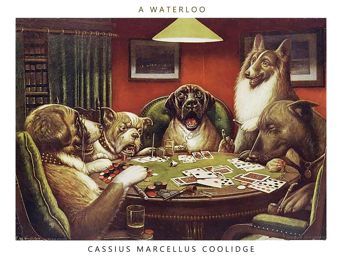 Dogs playing hot sale poker 1894