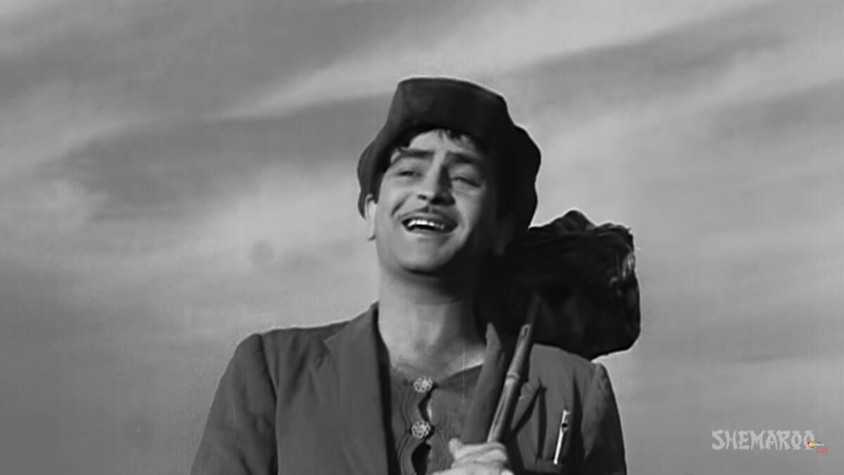 <div class="paragraphs"><p>A scene from ‘Mera joota hai Japani’ song from Raj Kapoor’s ‘Shree 420’ movie.</p></div>