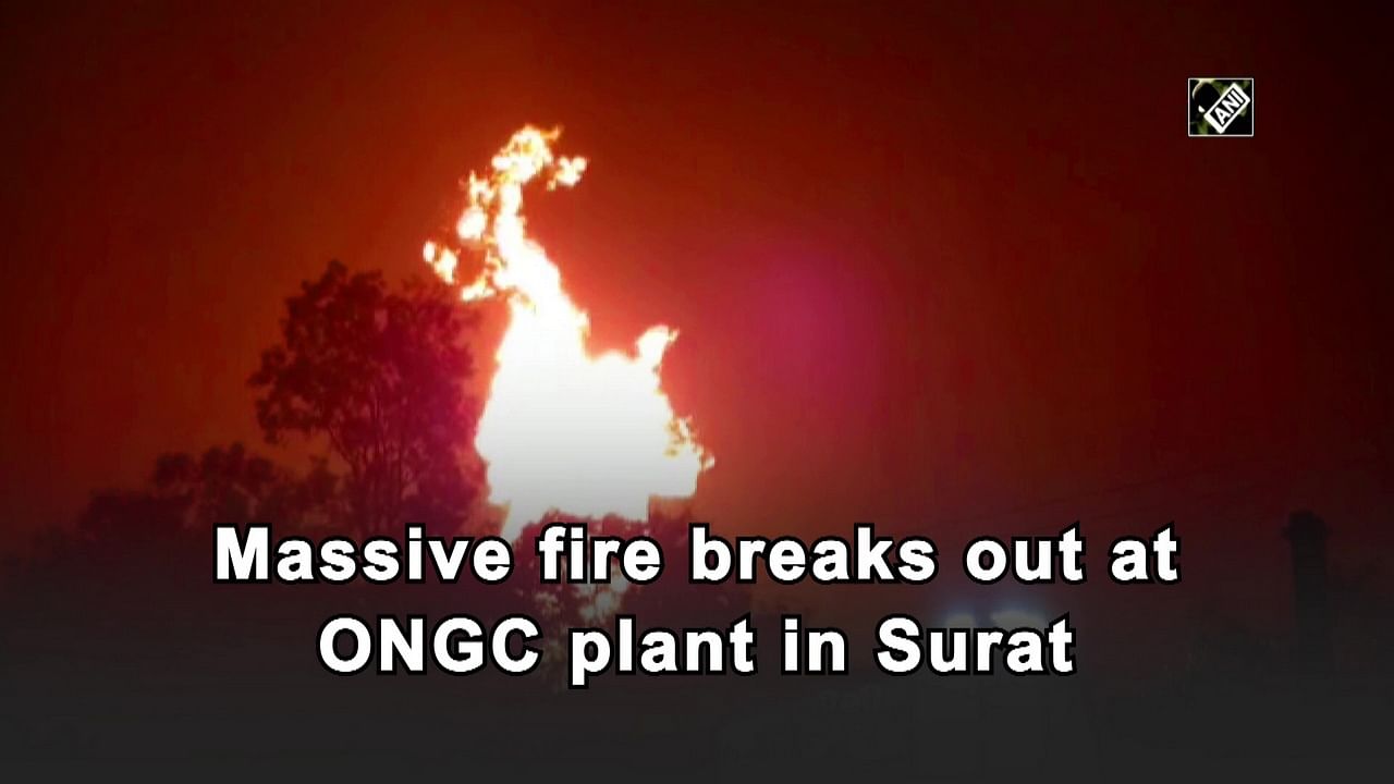 Massive Fire Breaks Out At ONGC Plant In Surat